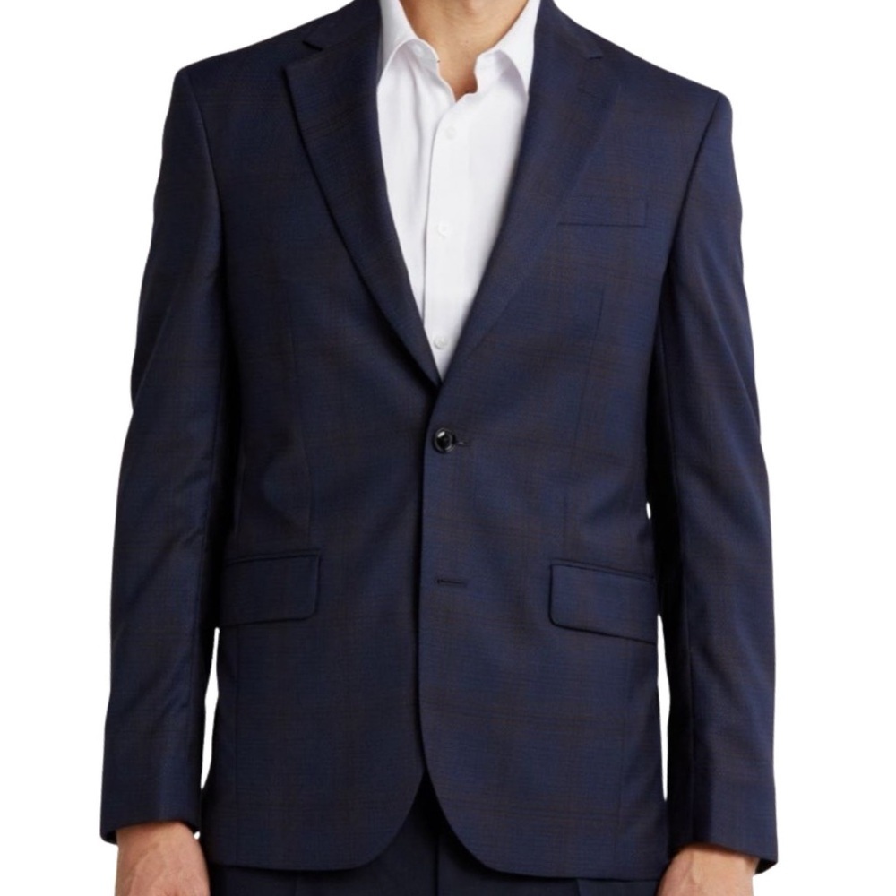 New Ted Baker London Men’s Blue Navy Jarrow CT Wool Blazer Size 40L